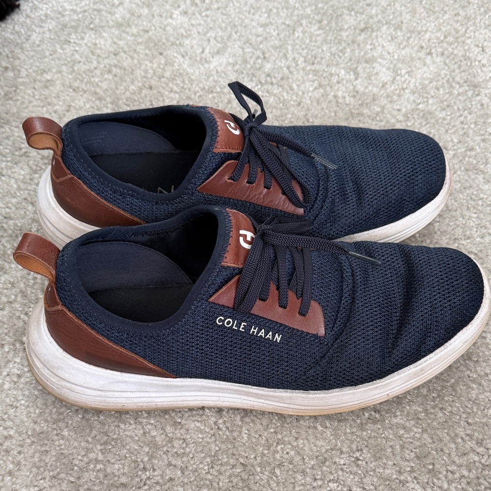 Cole Haan Men's Blue and Brown Sneakers